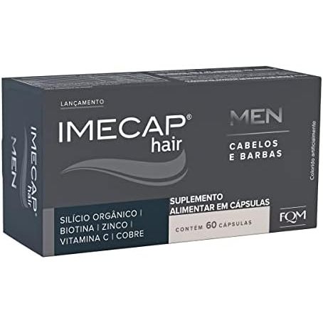 IMECAP HAIR MEN PARA CABELOS E BARBAS C/60 CAPSULAS