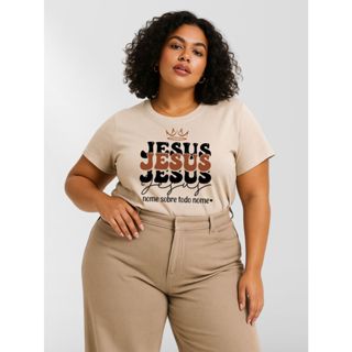 Blusa Feminina T-Shirt Plus Size Manga Curta 100% Algodão Malha Premium em Oferta na Shopee
