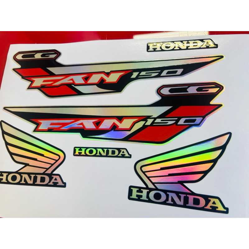 kit adesivos holográficos fan 150 2014/2015 em Oferta na Shopee