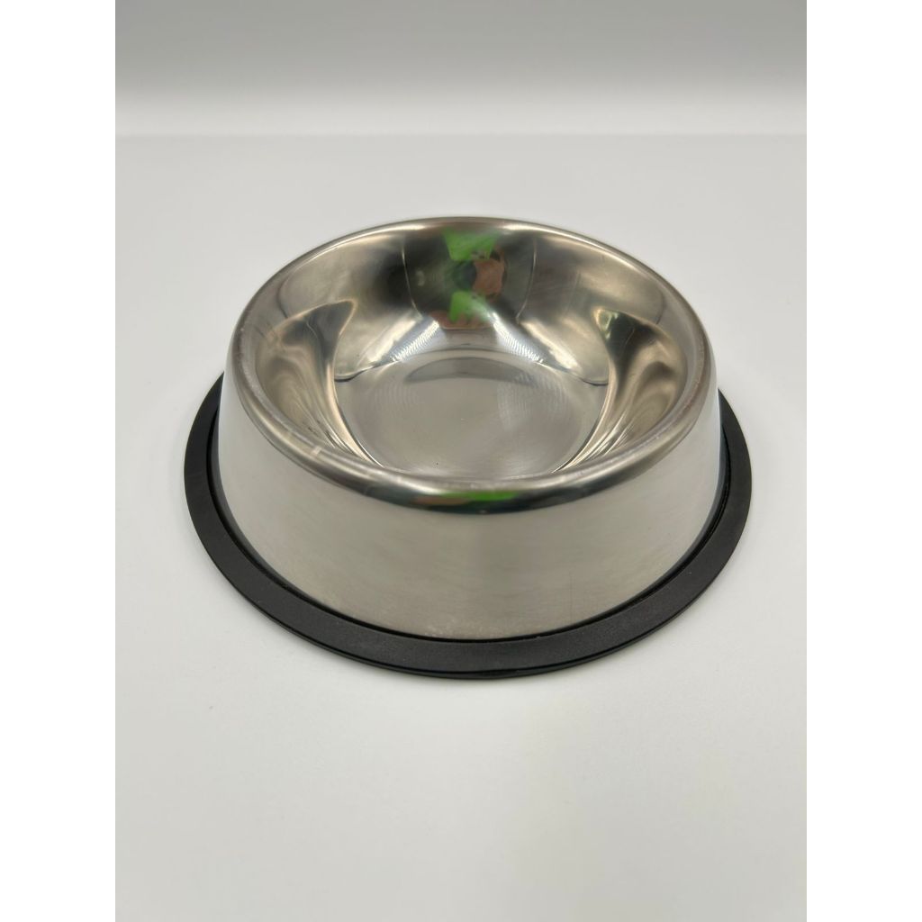 Comedouro/Bebedouro para Pet Cão ou Gato | Aço Inox | 22cm |  Capacidade: 350 ml