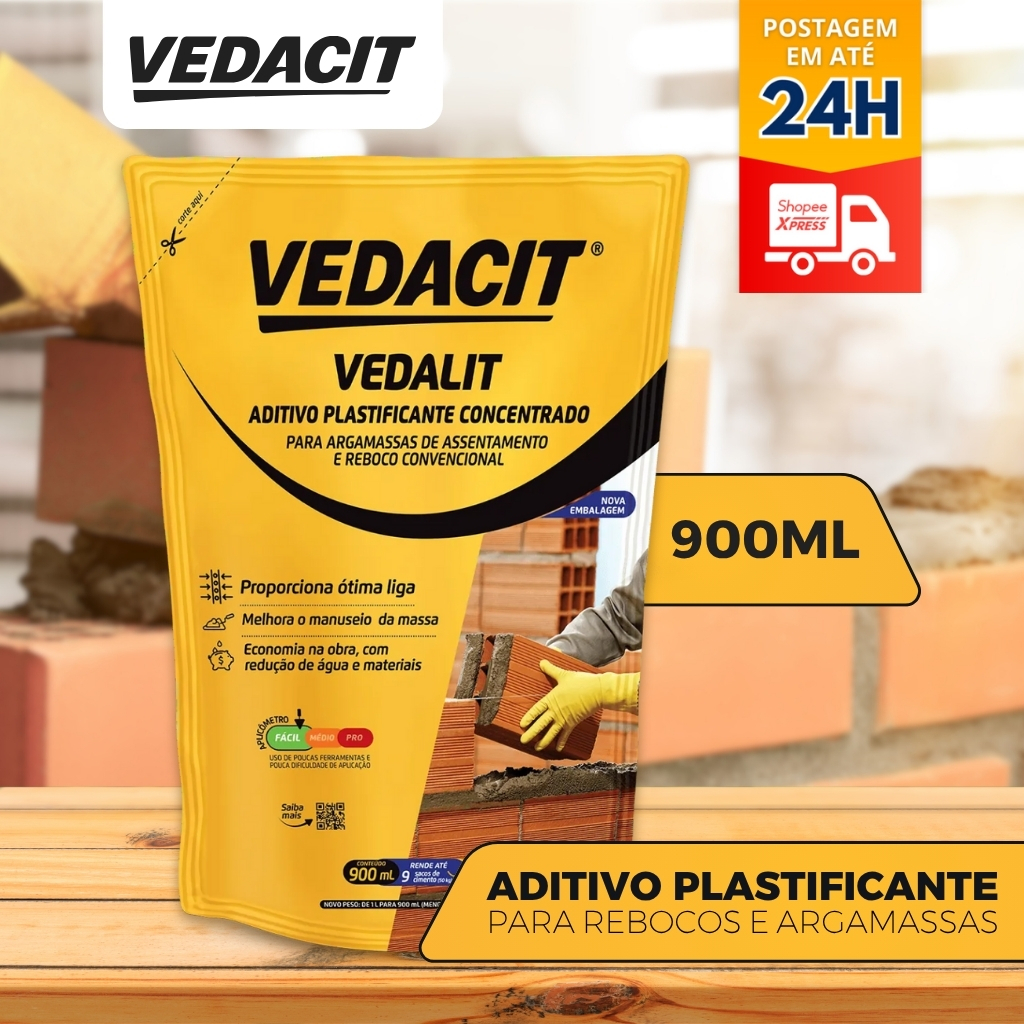 ADITIVO PLASTIFICANTE VEDALIT 900ML VEDACIT
