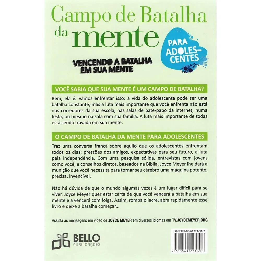 Livro Campo de Batalha da Mente para Adolescentes Joyce Meyer · foto 2