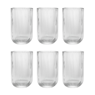 Jogo Copos de Vidro Canelado 423ml Design Elegante e Resistente 6 Peças em Oferta na Shopee