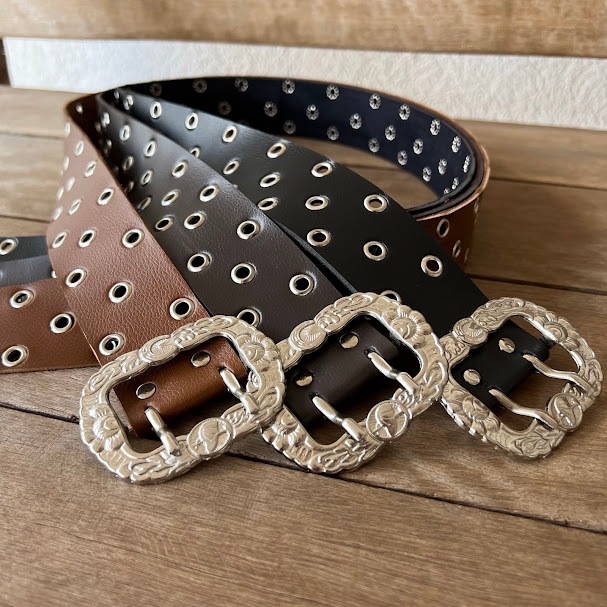 Cinto Muladeiro Country Western Moderno Rodeo Cowboy Cowgirl Dois Furos