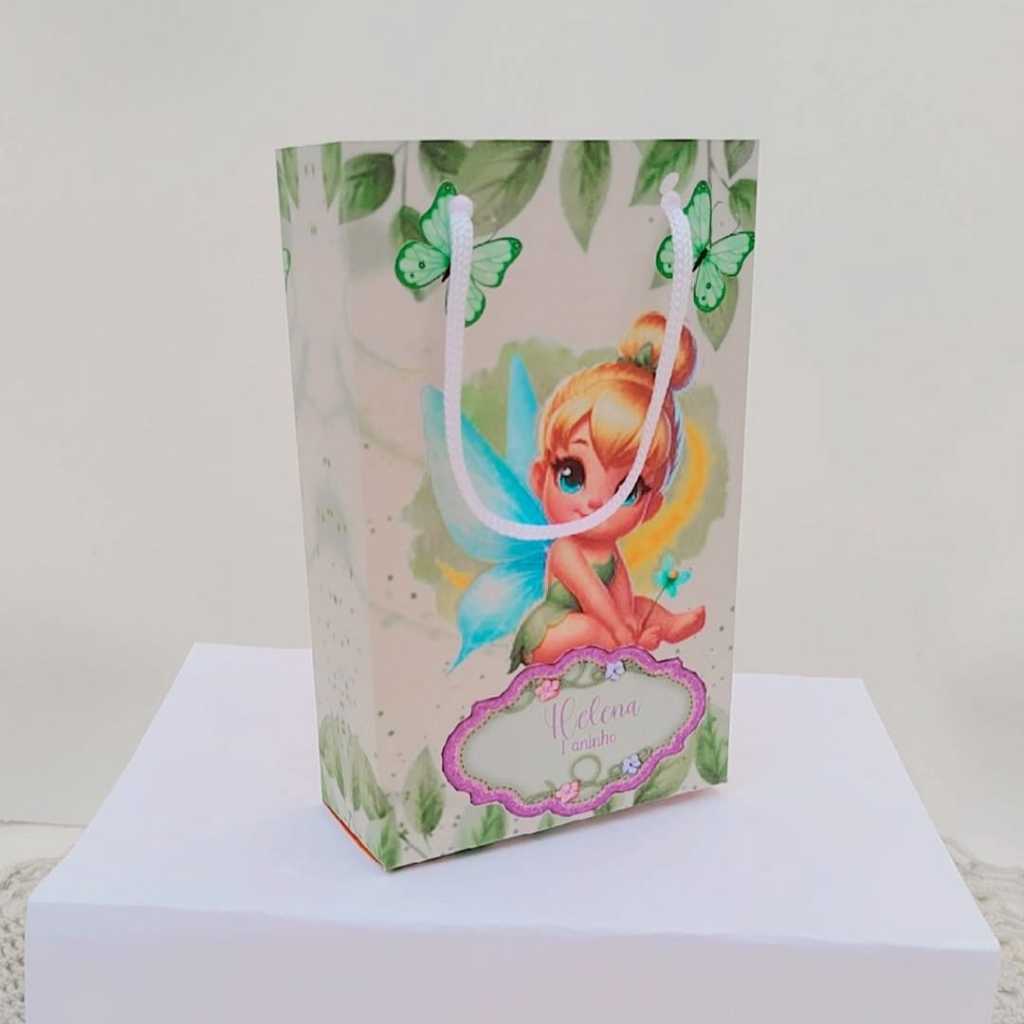 Kit Sacolinha Surpresa Festa Personalizado Tinker Bell Sininho baby Lembrancinhas Aniversário