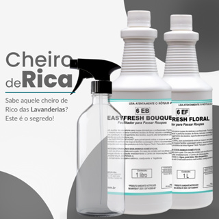 Easyfresh Facilitador Para Passadoria Floral ou Bouquet 1L Com Gatilho Borrifador e Frasco 500ml em Oferta na Shopee