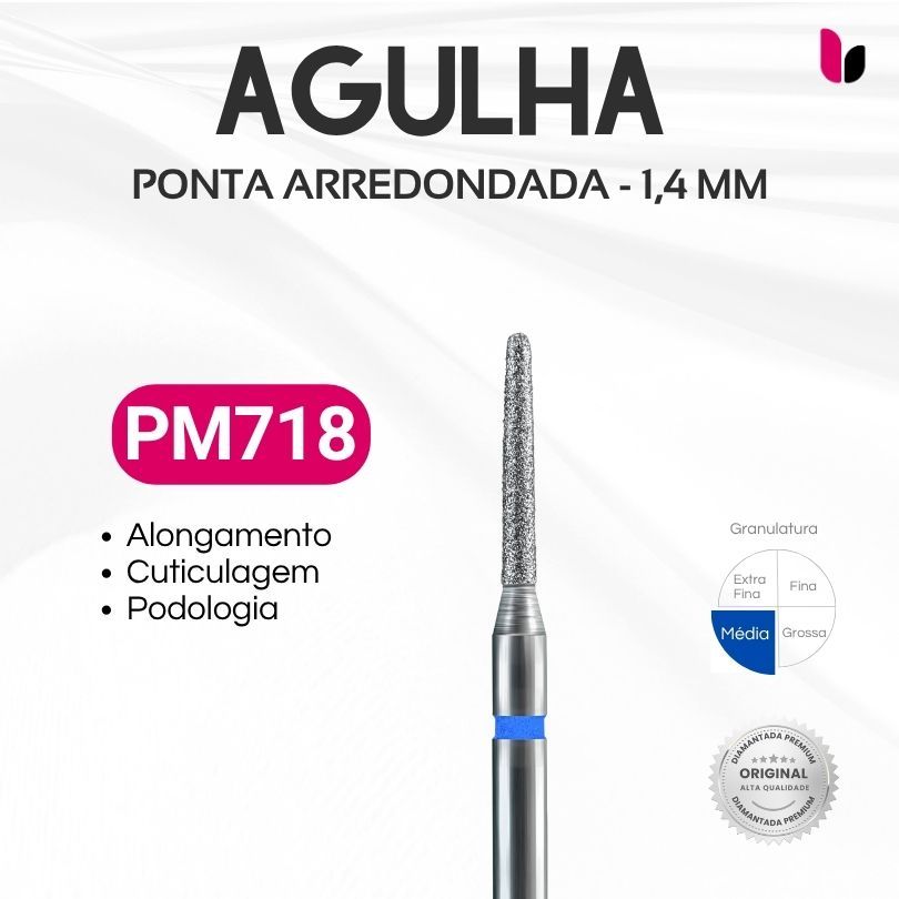 718 - Broca Diamantada - Agulha - 1,4mm (Mais Vendida)