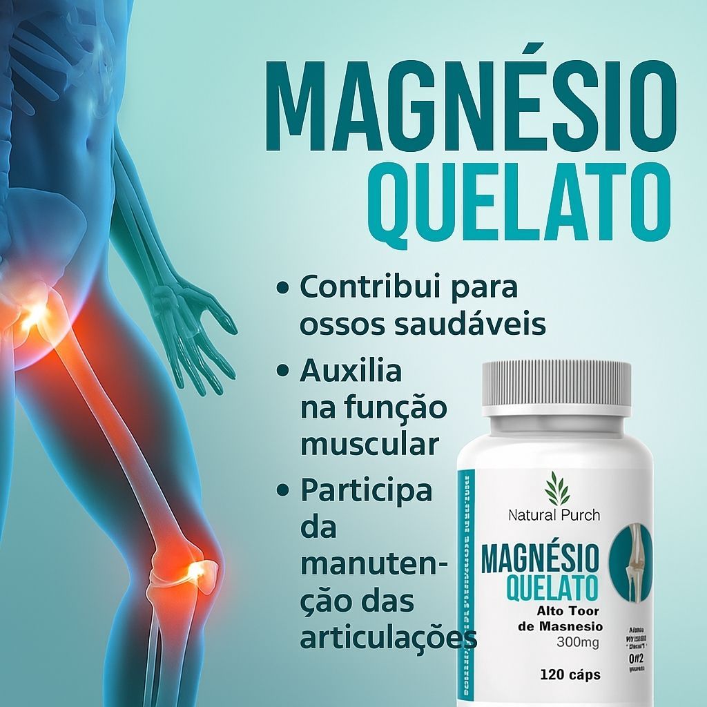 Magnésio Quelato 120 Cápsulasl