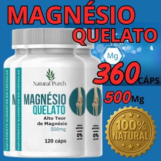 Magnésio Quelato 120 Cápsulas em Oferta na Shopee