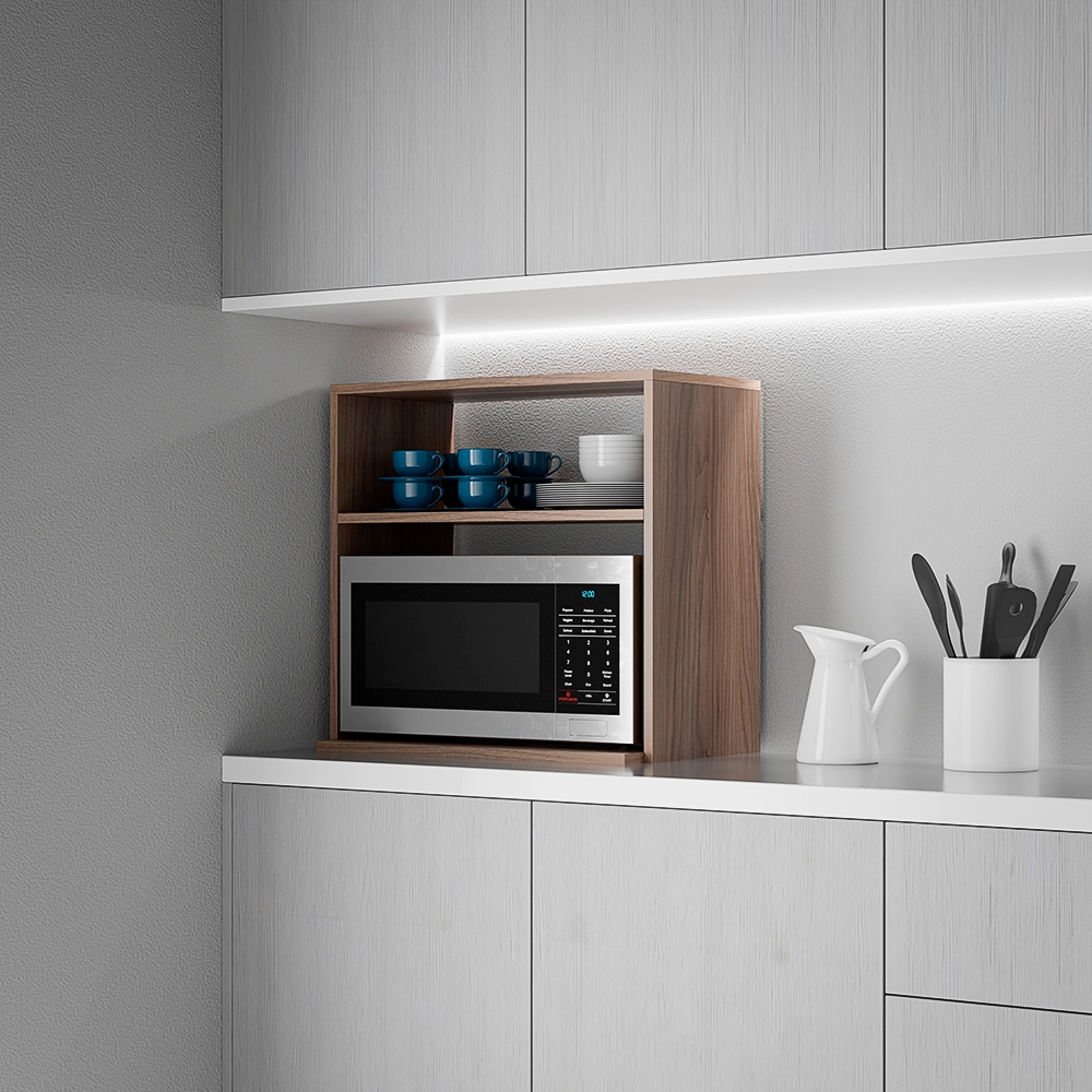 Suporte Nicho para Micro-ondas Forno Elétrico Cozinha Nogal 60cm