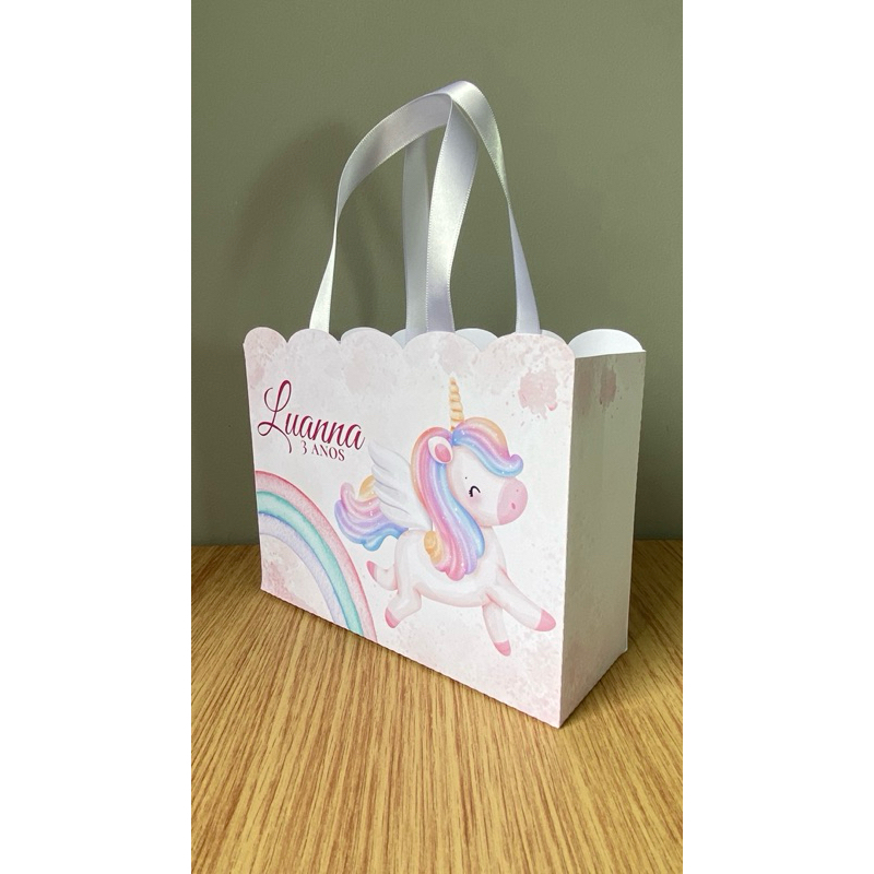 Sacolinha Personalizadas Unicórnio - Lembrancinha Festa