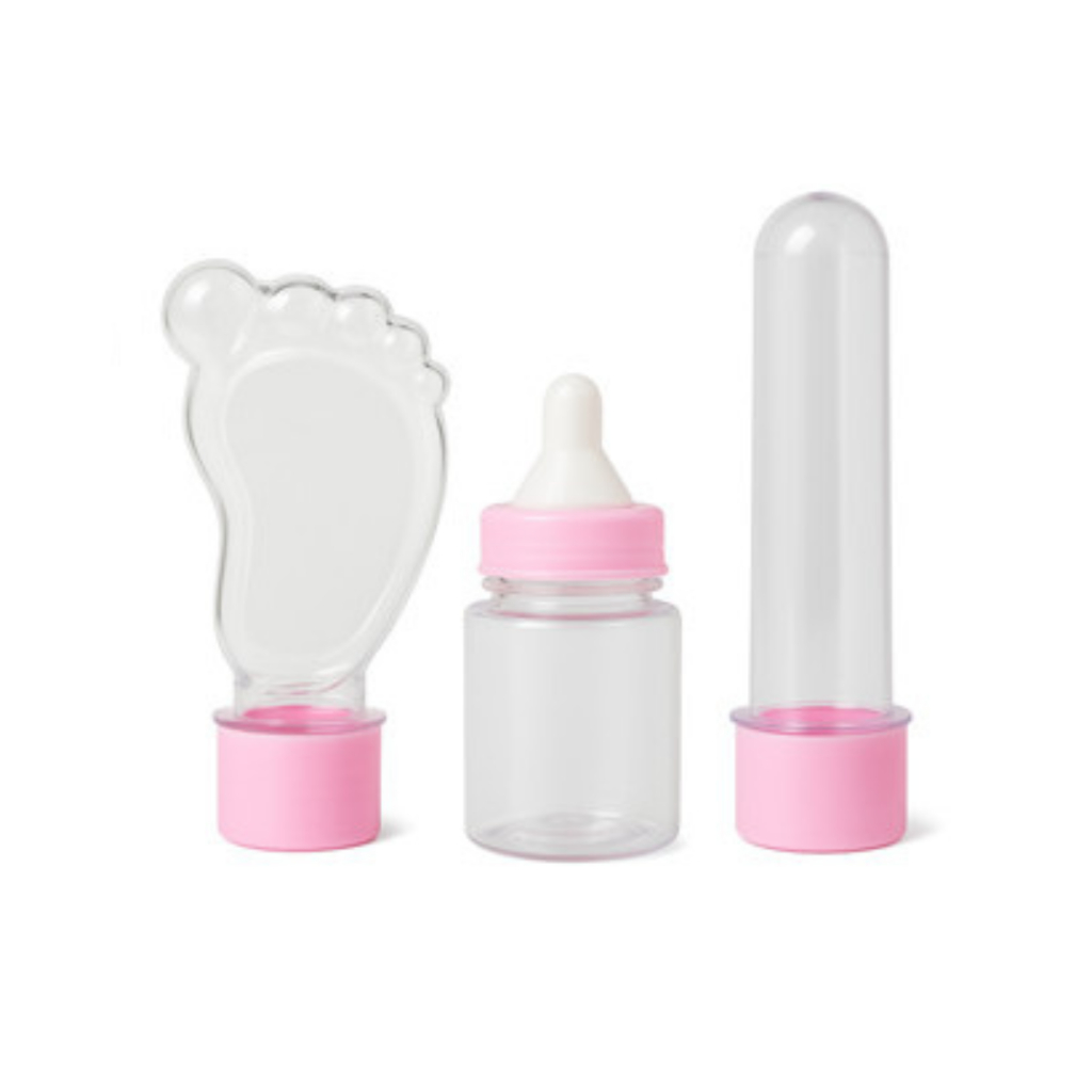 Kit 60 lembrancinhas -20 Tubetes 13 cm 20 Mamadeira e 20 Tubete Pezinho - tubet Pé Chá de Bebe Festa em Oferta na Shopee