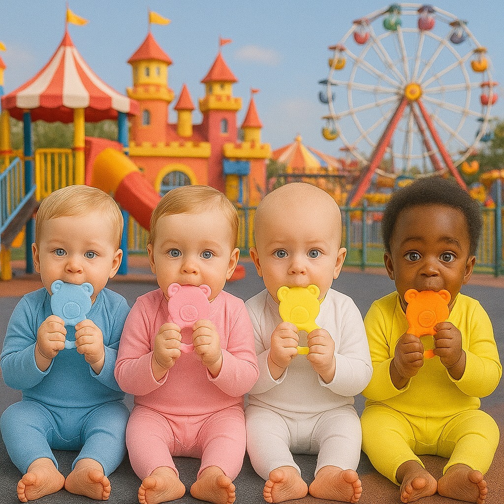 Brinquedos Para Bebê Chocalhos Mordedor Sensorial 5 Peças Brinquedo Infantil Para Crianças