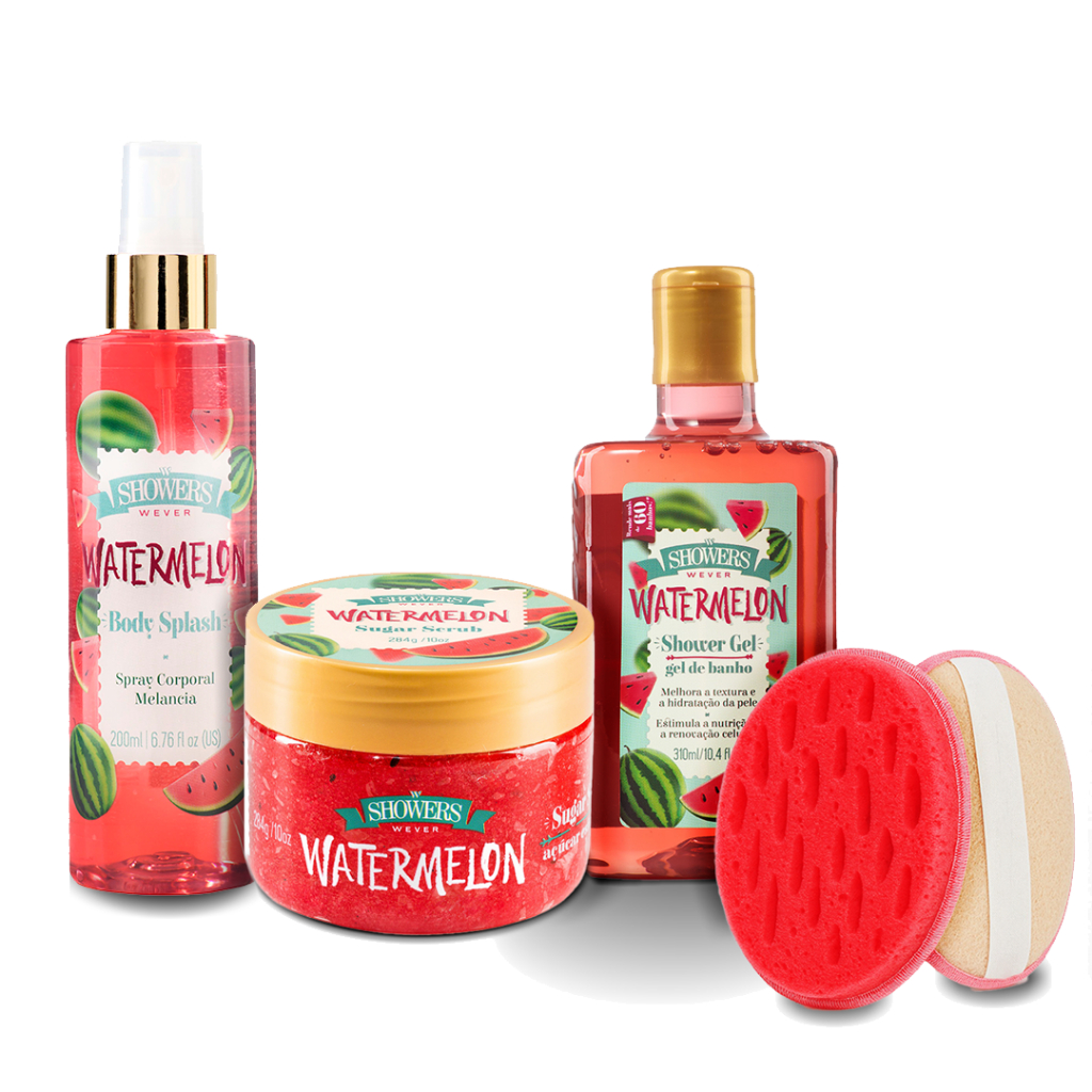 Wever Showers Kit com Gel de Banho + Esfoliante Corporal + Body Splash + Brinde exclusivo ! em Oferta na Shopee