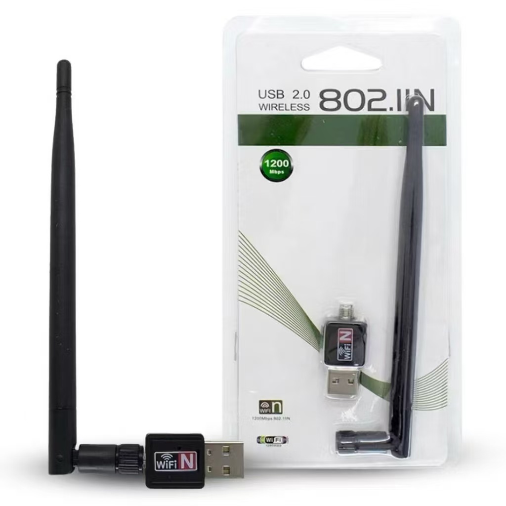 Adaptador Wifi Usb Wireless 1200mbps Com Antena Pc Notebook
