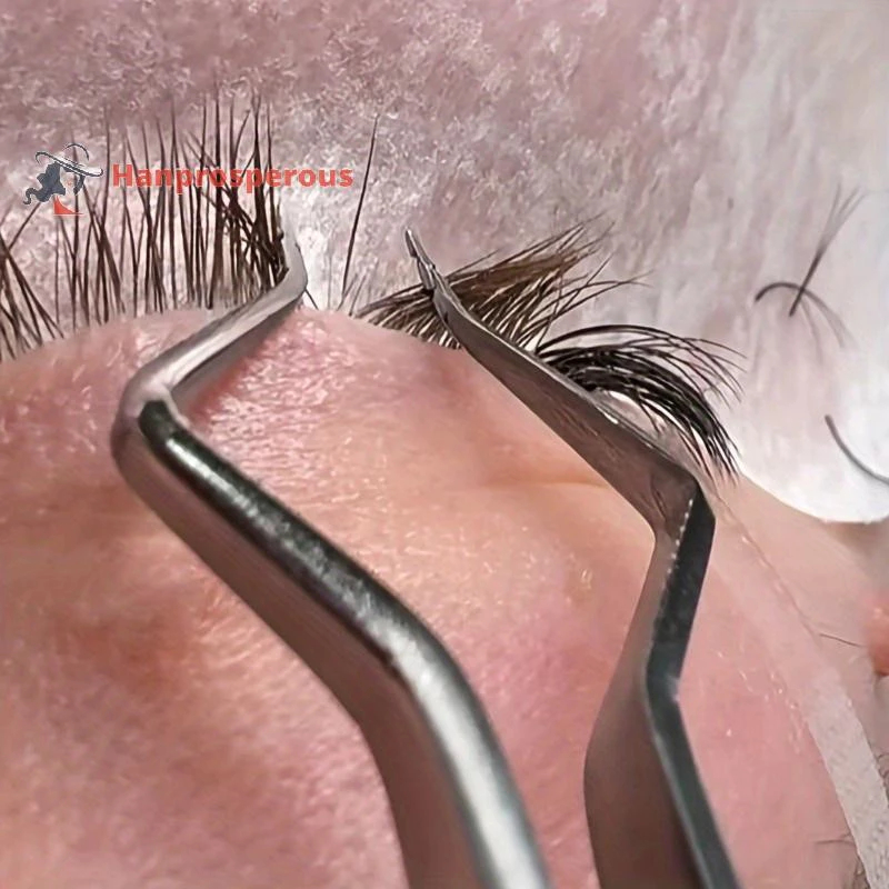 kit com Nova Pinça De Extensão De Cílios Com Isolamento De Precisão Projetada Separadora De Mandíbulas De Abertu