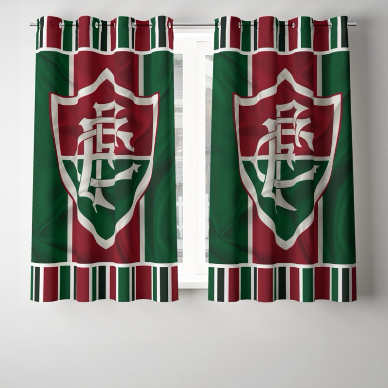 Cortinas Estampasa Personalizadas De Time Futebol Brasileiro