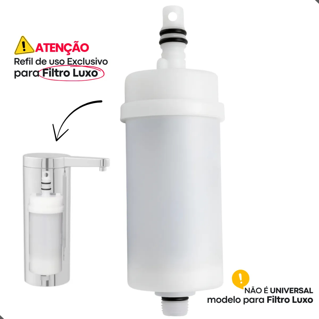 Refil Vela Filtro Carvão Ativado Para Torneira Luxo