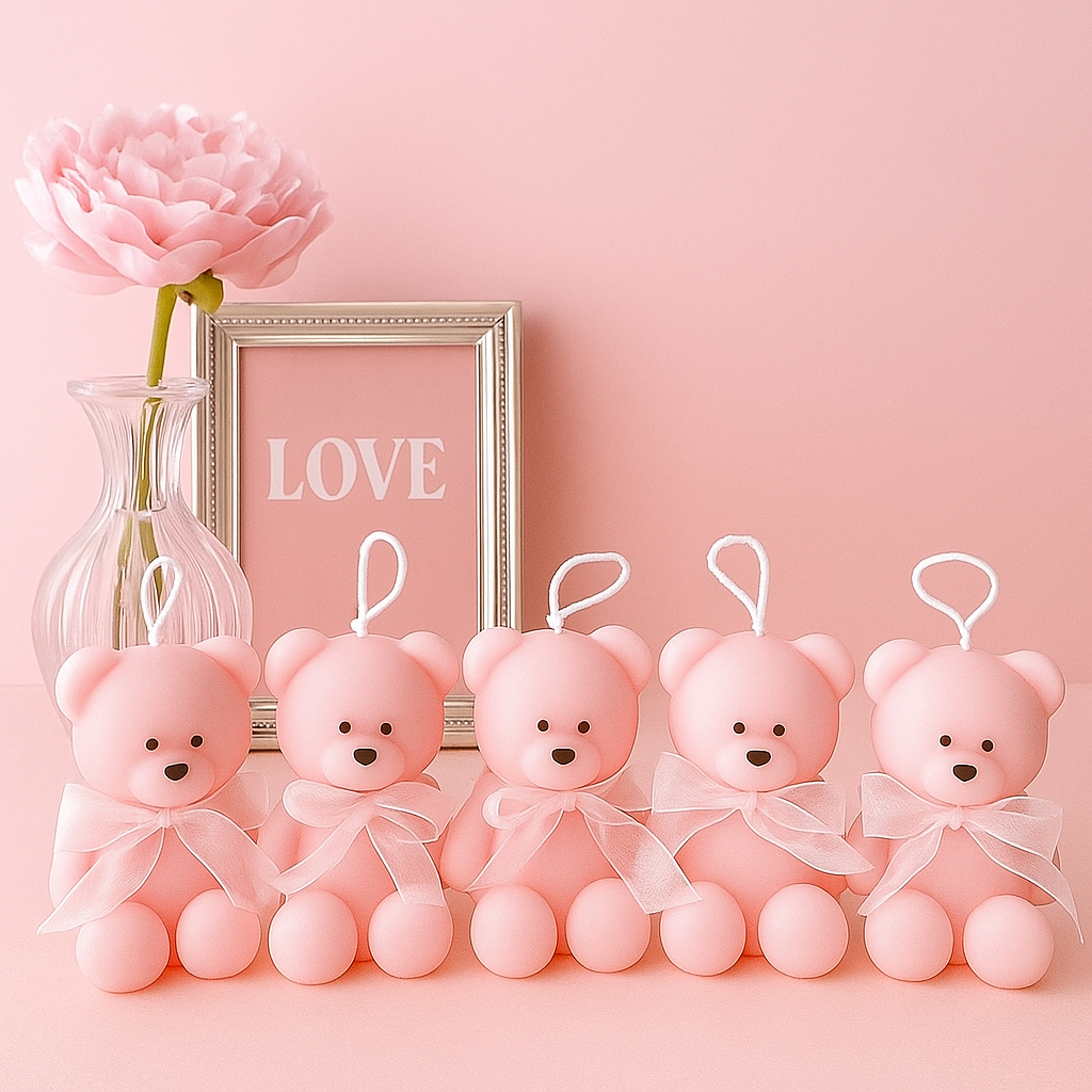 MOLDE DE SILICONE VELA E SABONETE URSINHO LEMBRANCINHA 4X3CM TAMANHO P em Oferta na Shopee