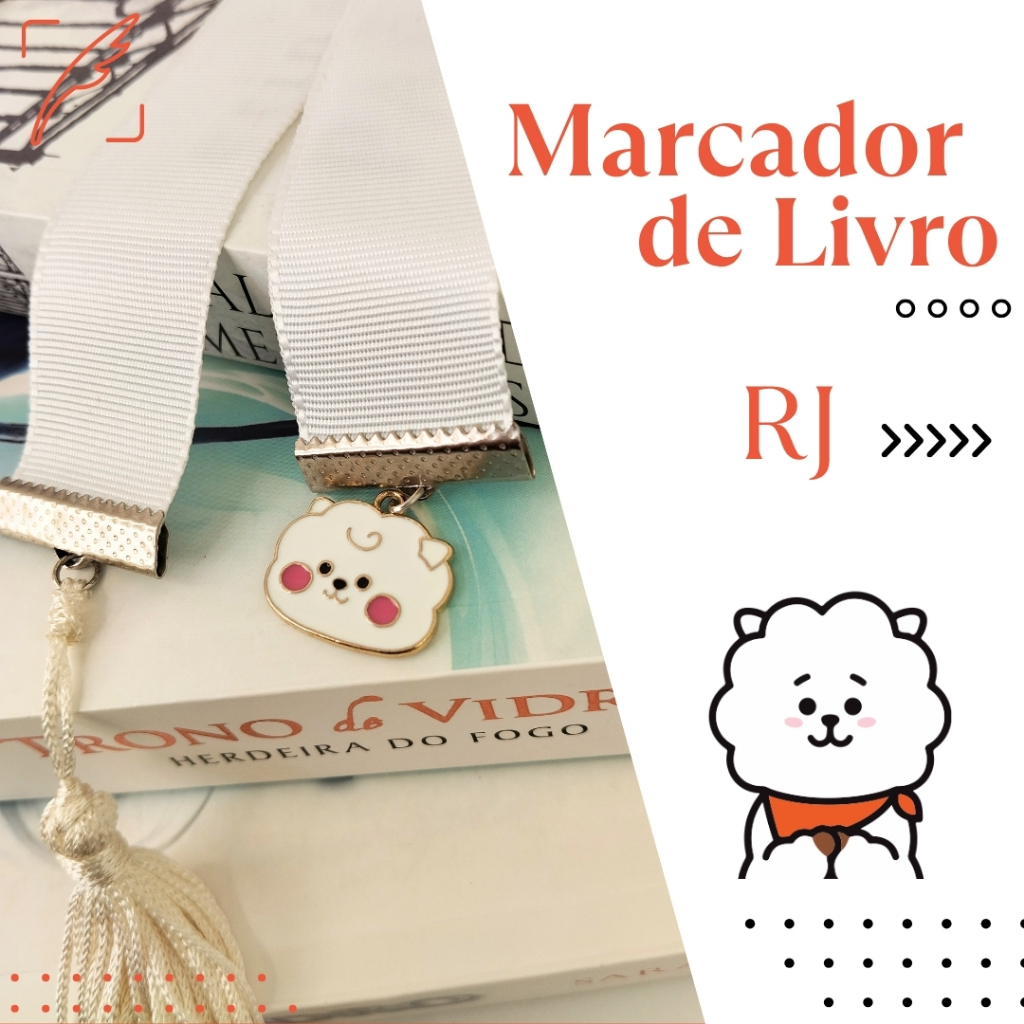 Marcador De Livro RJ - Jin | BT21 - BTS - Ver. 2
