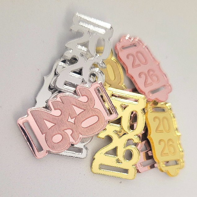 Kit Finalizadores/passante para laço ou elástico em acrílico espelhado 2026 em Oferta na Shopee