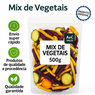 Mix De Vegetais Desidratados 500g/1kg Super Crocante Premium em Oferta na Shopee