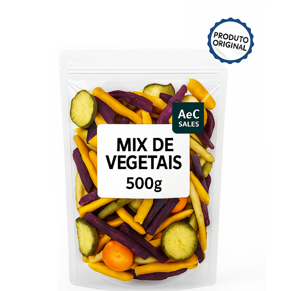 Mix De Vegetais Desidratados 500g/1kg Super Crocante Premium