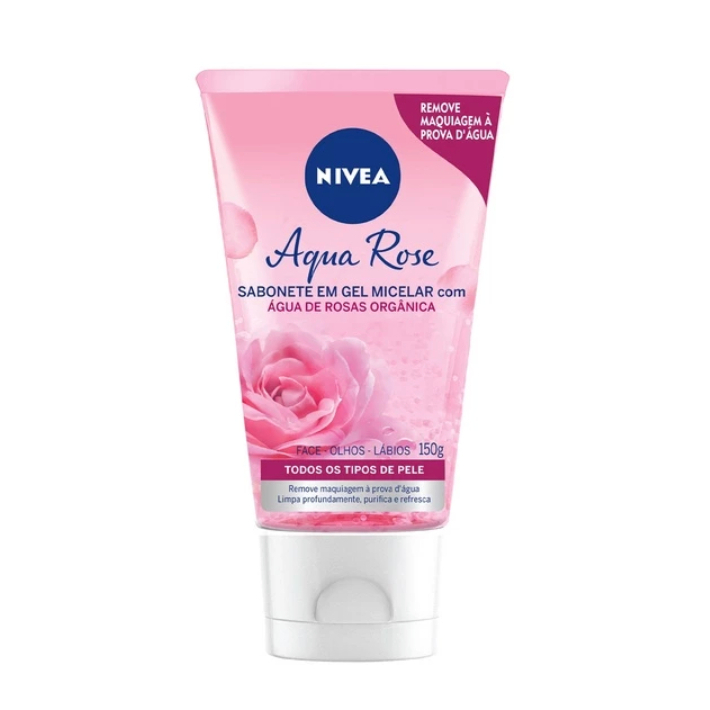 Sabonete em Gel Facial Nivea Aqua Rose 150ml