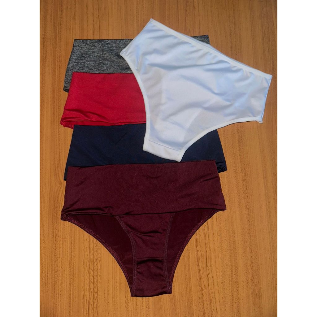 Kit 10 Calcinha Cinta Cós Alto Conforto Dia Todo
