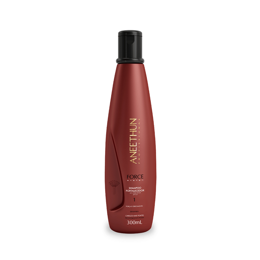 Shampoo Fortalecedor Force System crescimento e força Aneethun Profissional 300mL