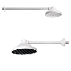 Ducha Fria Tipo Chuveiro Plástica 1/2Pol. Sem Registro Branca Com Haste Para Quintal Piscina Top