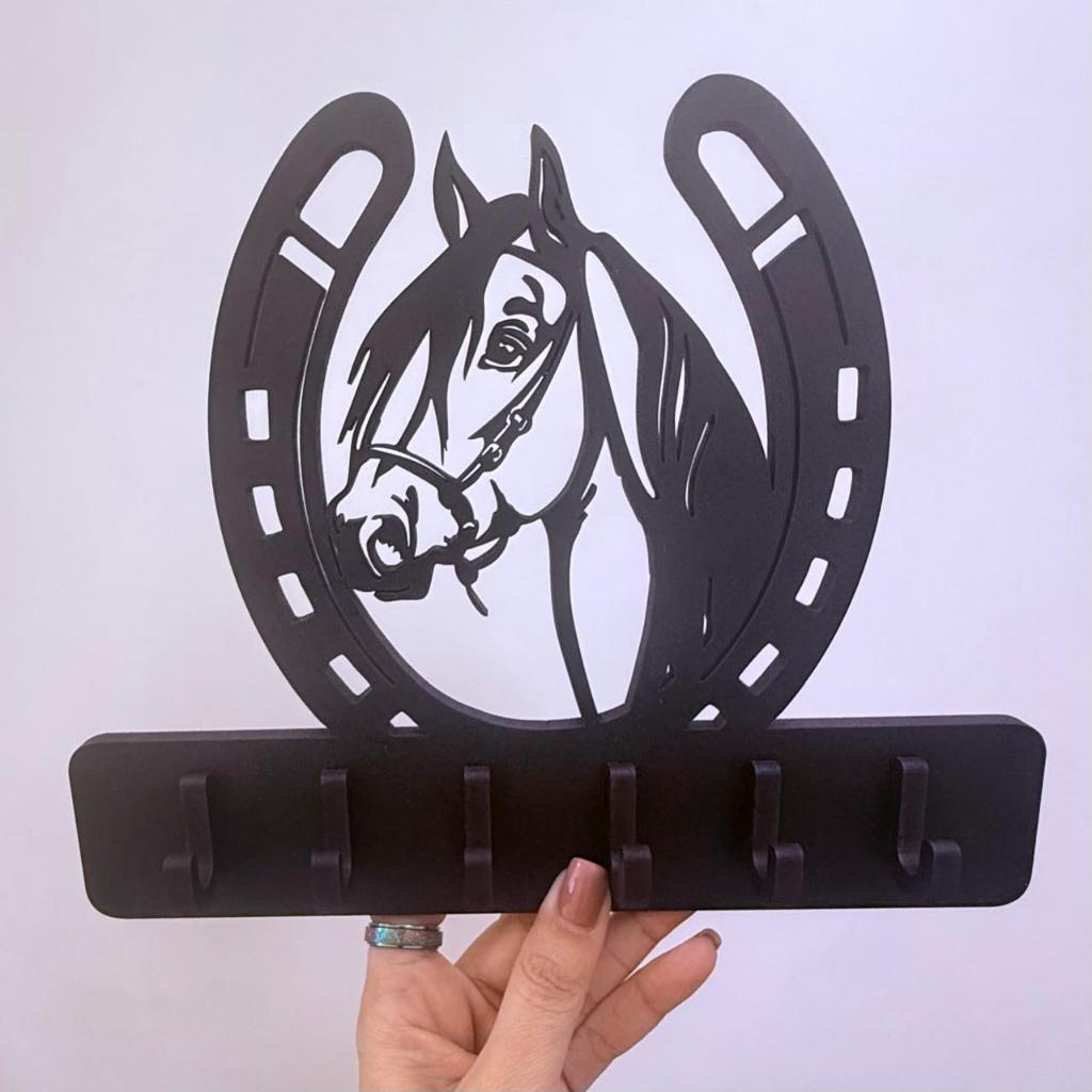 Porta Chaves Cavalo ferradura MDF 6mm em Oferta na Shopee