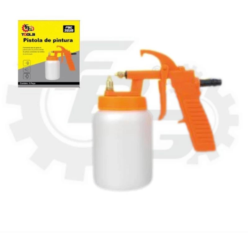 PISTOLA PARA PINTURA AR DIRETO (COMPRESSOR) DE PLASTICO / METAL 3295 em Oferta na Shopee
