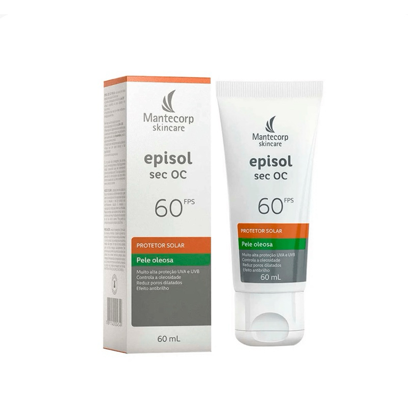 Protetor Solar Facial Episol Sec OC FPS60 60ml