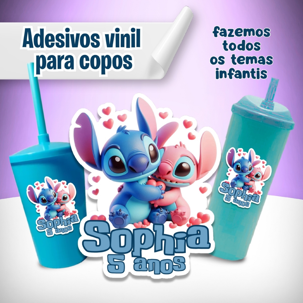 Adesivo Vinil Personalizado à Prova D’Água p/ Copos Long Drink | Festa Infantil – 100+ Temas em Oferta na Shopee