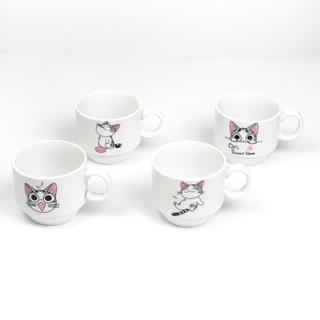 Jogo De Xícaras Café Chá Com Suporte Kit 4 Canecas 160ml em Oferta na Shopee