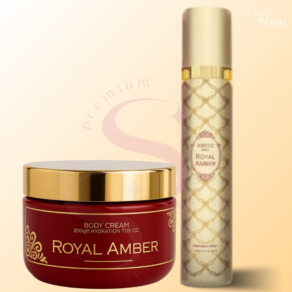 Royal Amber Kit Isabelle la Belle - Hidratante em Pote 200g + Body Splash Spray Corporal 300ml