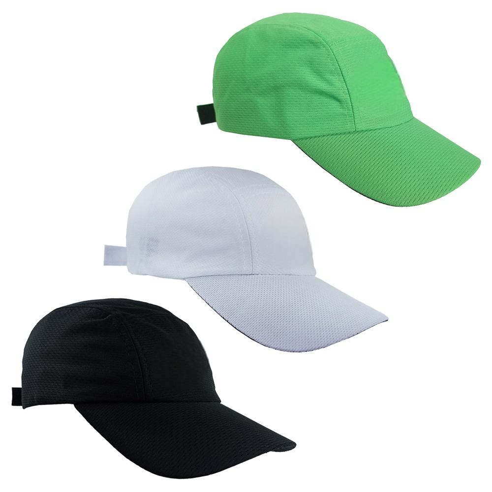 Kit 3 Bonés Esportivo Feminino, Masculino De Aba Curva, Esportivo, Fitness, Musculação em Oferta na Shopee