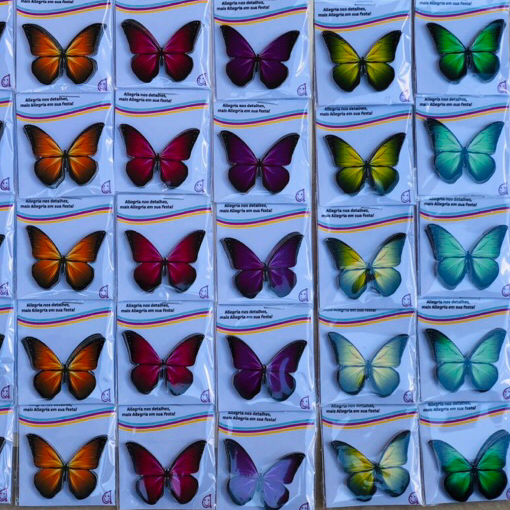 110 BORBOLETAS PARA DECORAÇÃO - BORBOLETA BUQUÊ - BORBOLETA TOPO DE BOLO DECORATIVA em Oferta na Shopee