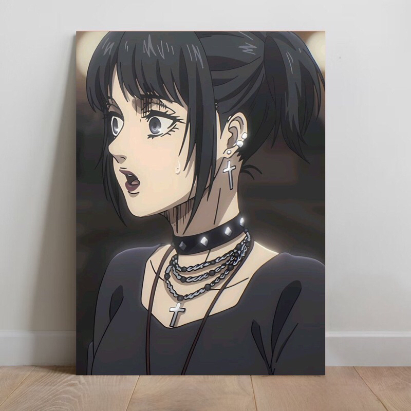 Placa Decorativa Atack On Titan Mikasa Gótica Quadro Atack On Titan Mikasa Gótica