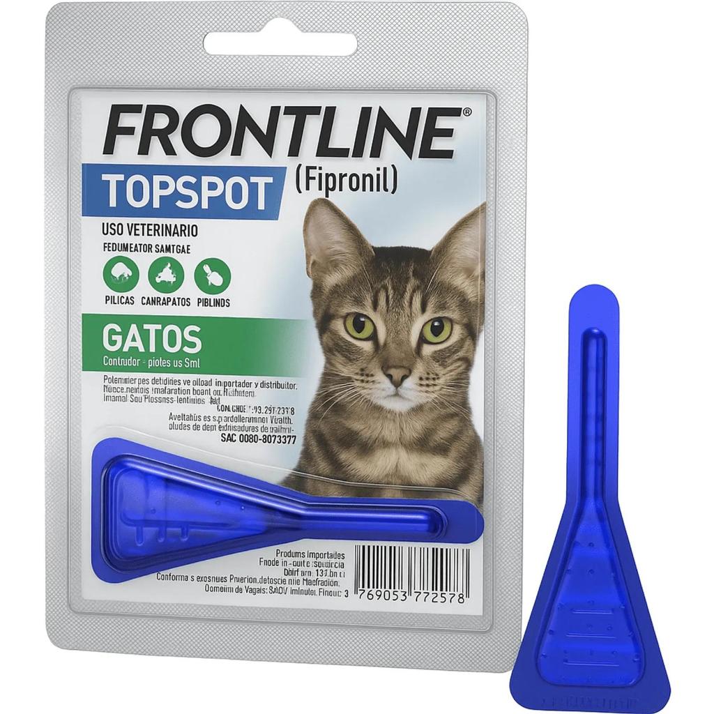Frontline TopSpot Antipulgas e Carrapatos para Gatos – Pipeta em Oferta na Shopee