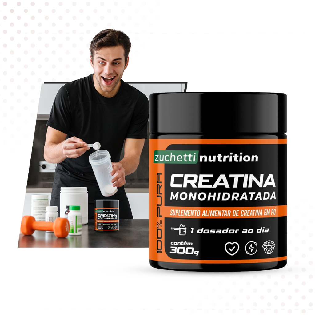 CREATINA MONOHIDRATADA 300g - 100% Pura - 3VS Nutrition
