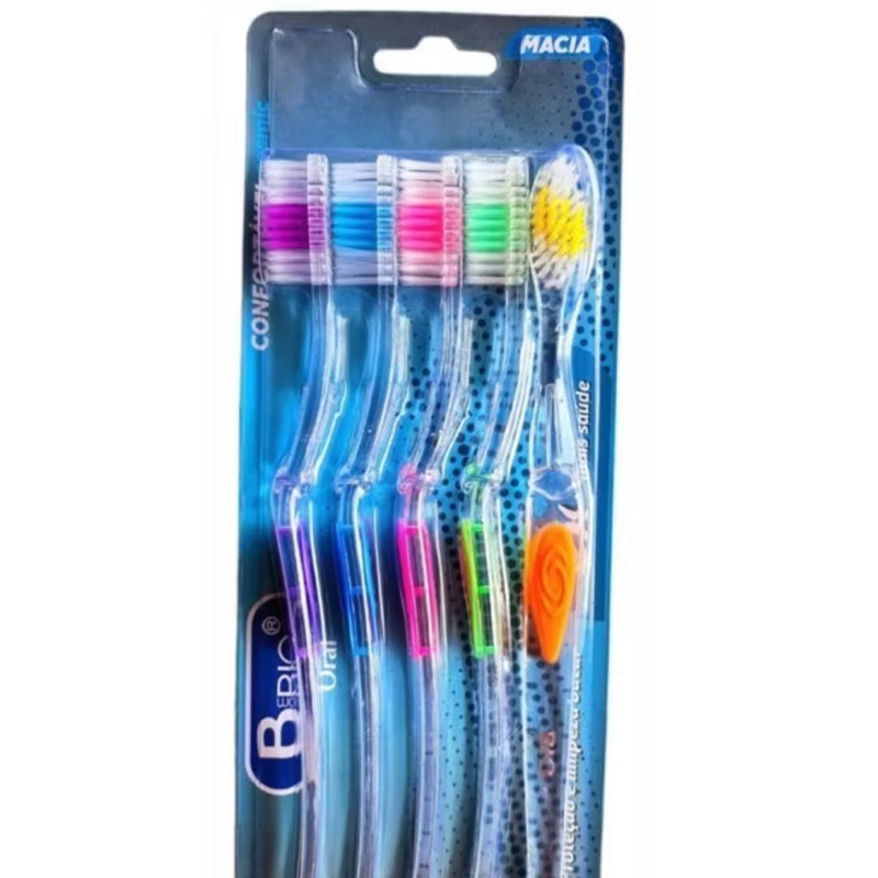 Bio Escova Dental Adulto Kit C/5un - Macia descrição