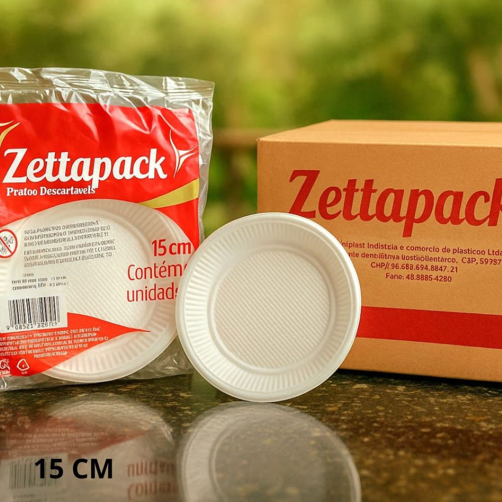 Prato Descartável Raso 15cm Sobremesa Bolo Festa Aniversário Salgadinhos Pudim Doces 100UN 200UN em Oferta na Shopee