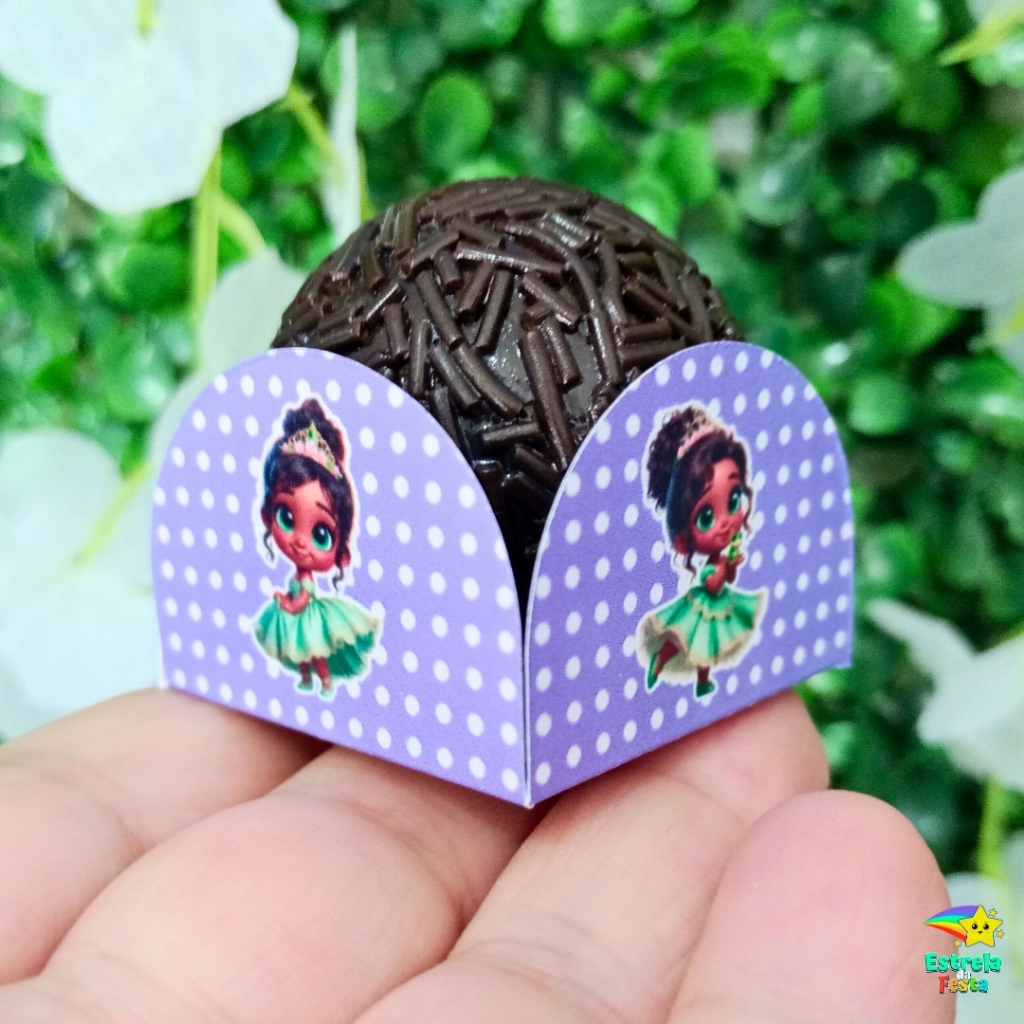 PRINCESA BABY forminha doce brigadeiro kit festa decoração aniversário infantil lembrancinha s/nome