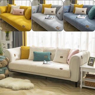 Capa para Sofá Icelandic-Lã de Cordeiro, Universal, Antiderrapante, Para Todas as Estações, Sala/Quarto/Escritório em Oferta na Shopee