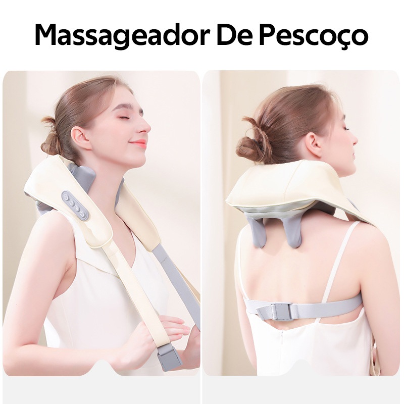 Massageador De Pescoço Inteligentes De Compressão Sem Fio Alívio De Dor Ombro Massageador H10
