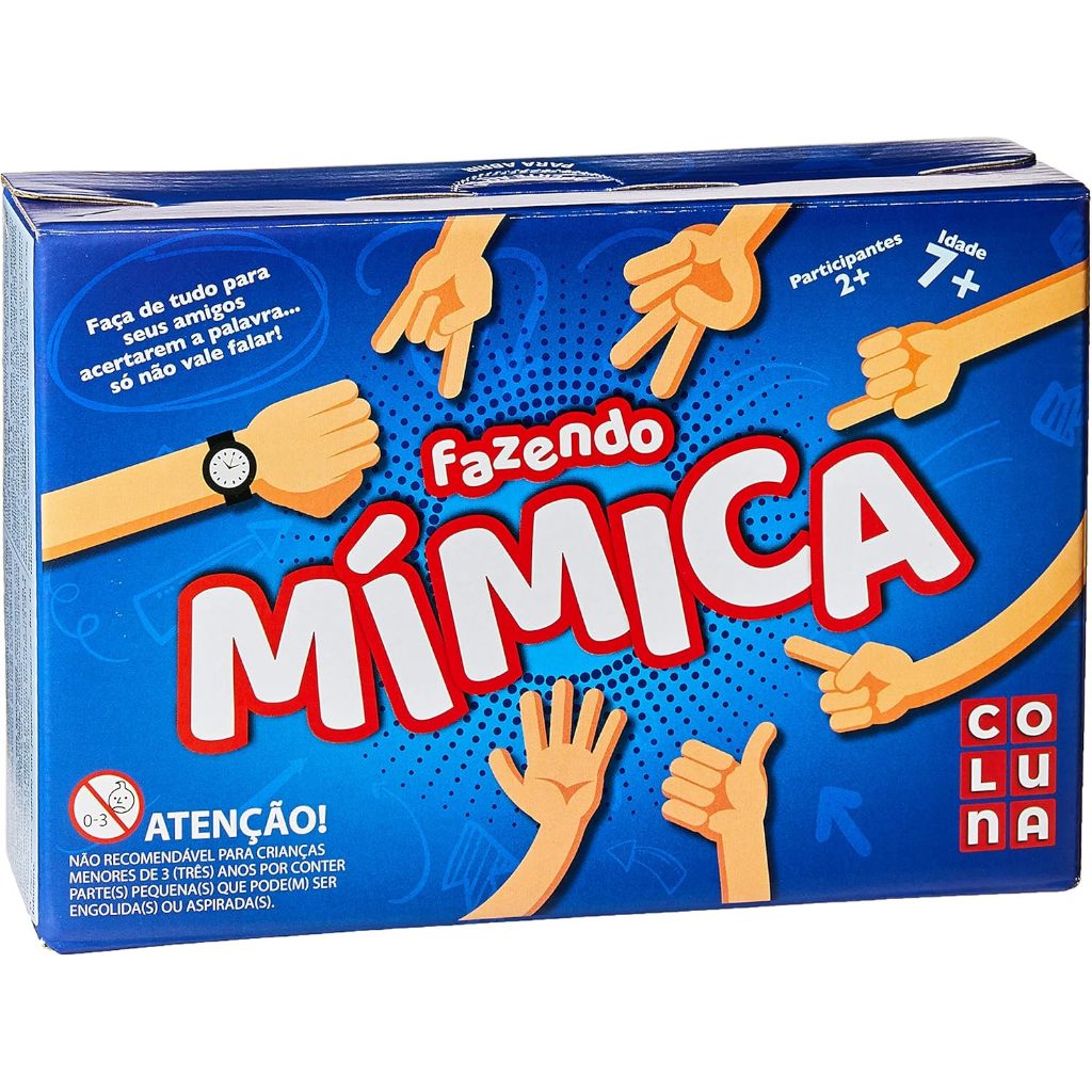 Jogo de Tabuleiro Fazendo Mímica Pais & Filhos Diversão p/toda Família