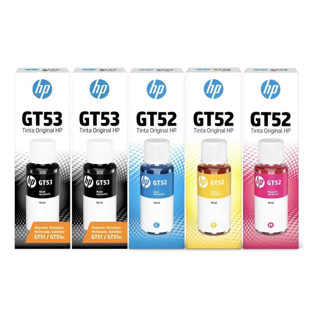 Kit 5 Garrafa De Tinta Hp Gt53 GT52 Hp 116-416-581-584-316-412