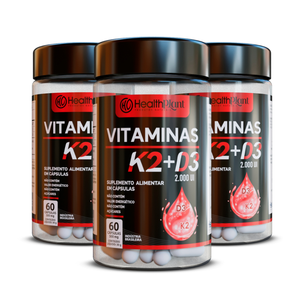 Vitamina K2 + D3 100% Original mais vendida 120 Capsulas